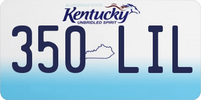 KY license plate 350LIL