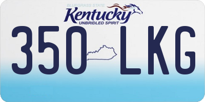 KY license plate 350LKG