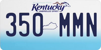 KY license plate 350MMN