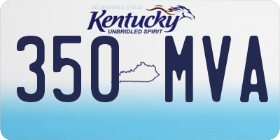 KY license plate 350MVA