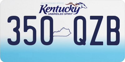 KY license plate 350QZB