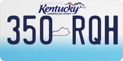 KY license plate 350RQH