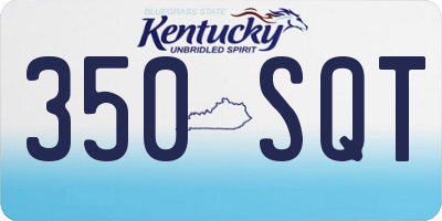 KY license plate 350SQT