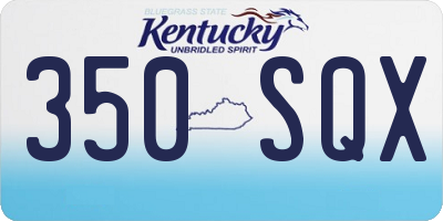 KY license plate 350SQX