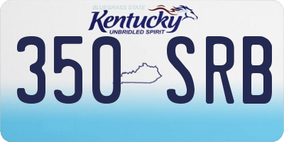 KY license plate 350SRB