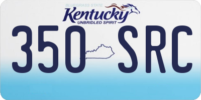 KY license plate 350SRC