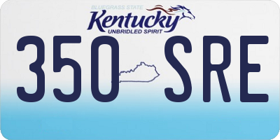 KY license plate 350SRE