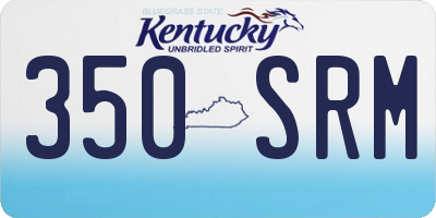 KY license plate 350SRM