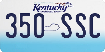KY license plate 350SSC