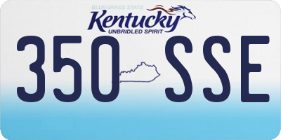KY license plate 350SSE