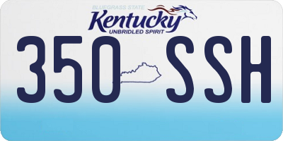 KY license plate 350SSH