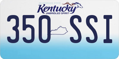 KY license plate 350SSI