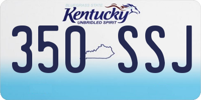 KY license plate 350SSJ