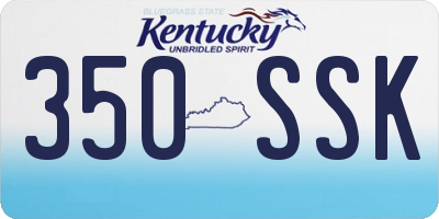 KY license plate 350SSK