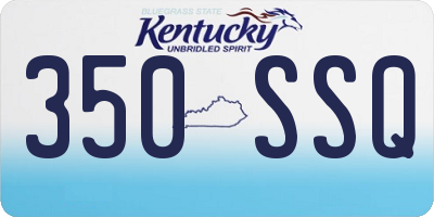 KY license plate 350SSQ