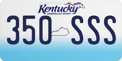 KY license plate 350SSS