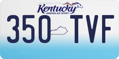 KY license plate 350TVF