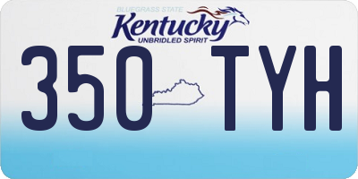 KY license plate 350TYH