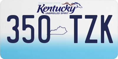 KY license plate 350TZK