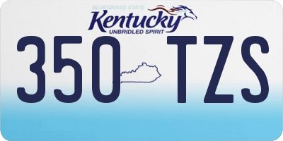 KY license plate 350TZS
