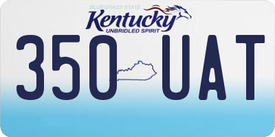 KY license plate 350UAT