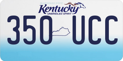 KY license plate 350UCC