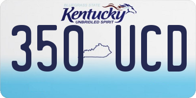 KY license plate 350UCD