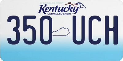 KY license plate 350UCH