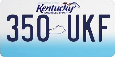 KY license plate 350UKF