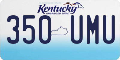 KY license plate 350UMU