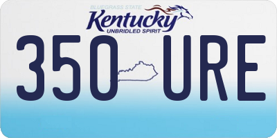 KY license plate 350URE