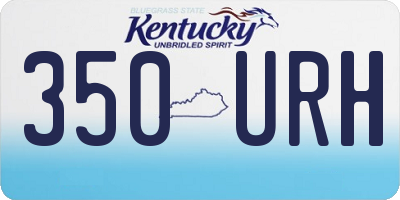 KY license plate 350URH