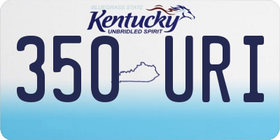 KY license plate 350URI