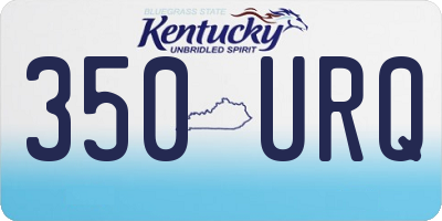 KY license plate 350URQ
