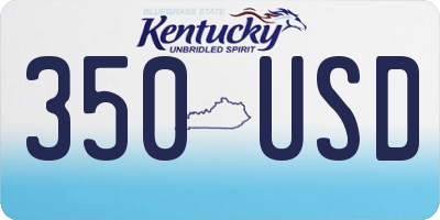 KY license plate 350USD