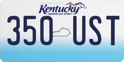 KY license plate 350UST