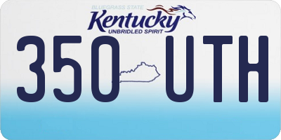 KY license plate 350UTH