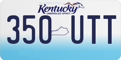 KY license plate 350UTT