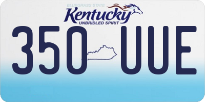 KY license plate 350UUE