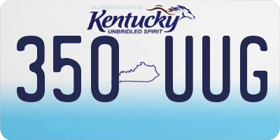 KY license plate 350UUG