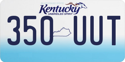 KY license plate 350UUT