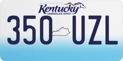 KY license plate 350UZL