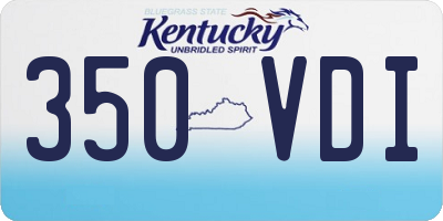 KY license plate 350VDI