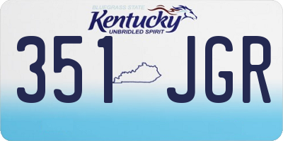 KY license plate 351JGR