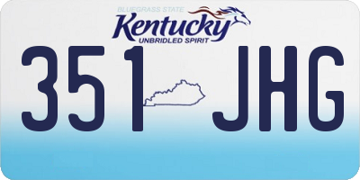 KY license plate 351JHG