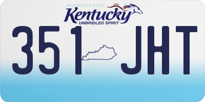 KY license plate 351JHT