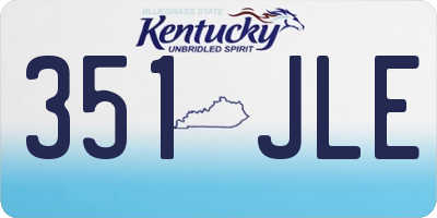 KY license plate 351JLE