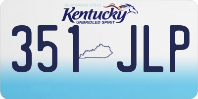 KY license plate 351JLP
