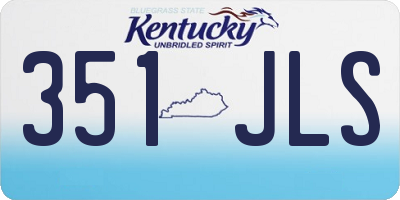 KY license plate 351JLS