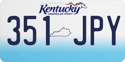 KY license plate 351JPY
